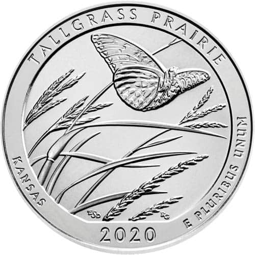 2020 5 oz ATB Tallgrass Prairie National Preserve Silver Coin