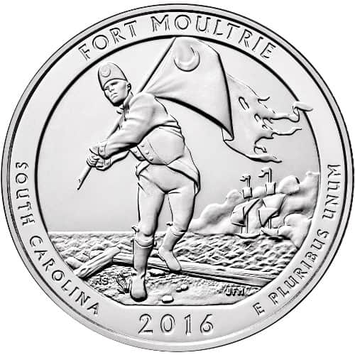 2016 5 oz ATB Fort Moultrie Silver Coin