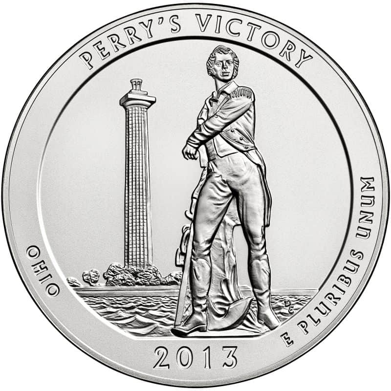 2013 5 oz ATB Perry's Victory Silver Coin