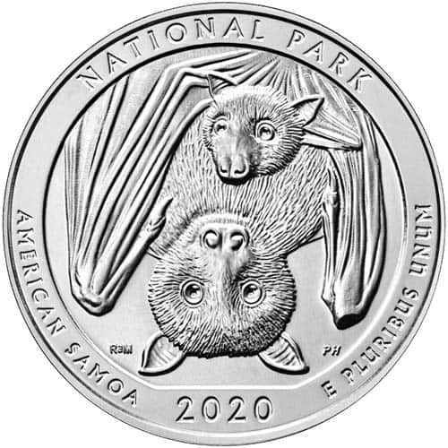 2020 5 oz ATB National Park of American Samoa Silver Coin