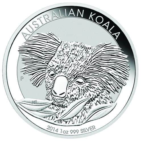 2014 1 oz Australian Silver Koala Coin (BU)