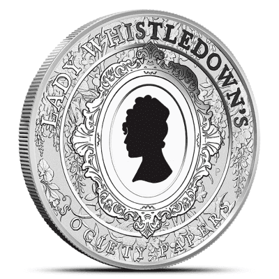 2026 1 oz Proof Colorized Tuvalu Silver Lady Whistledown Coin (Box + CoA)