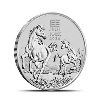 2026 1/2 oz Australian Silver Lunar Horse Coin (BU)