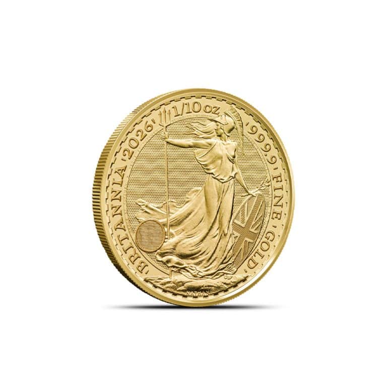 2026 1/10 oz British Gold Britannia Coin (BU)