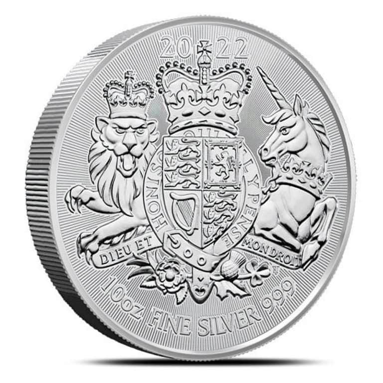 2022 10 oz British Silver Royal Arms Coin (BU)