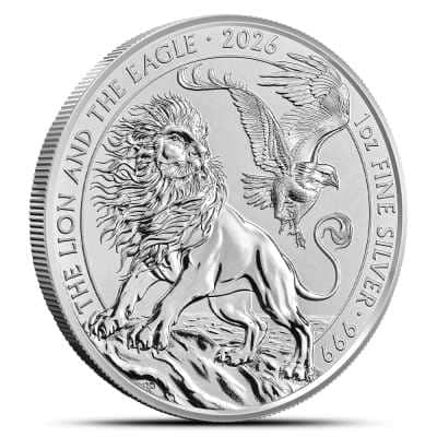 2026 1 oz British Silver The Lion and The Eagle Coin (BU)