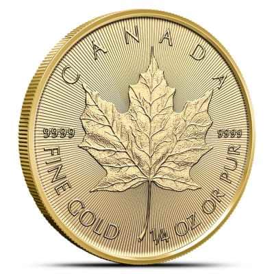 1/4 oz Canadian Gold Maple Leaf (Random Year, BU)