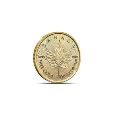 2025 1/20 oz Canadian Gold Maple Leaf Coin (BU)