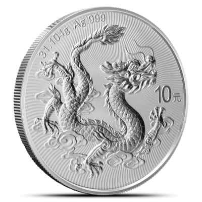 2026 1 oz Chinese Mint Silver Dragon Coin (BU)