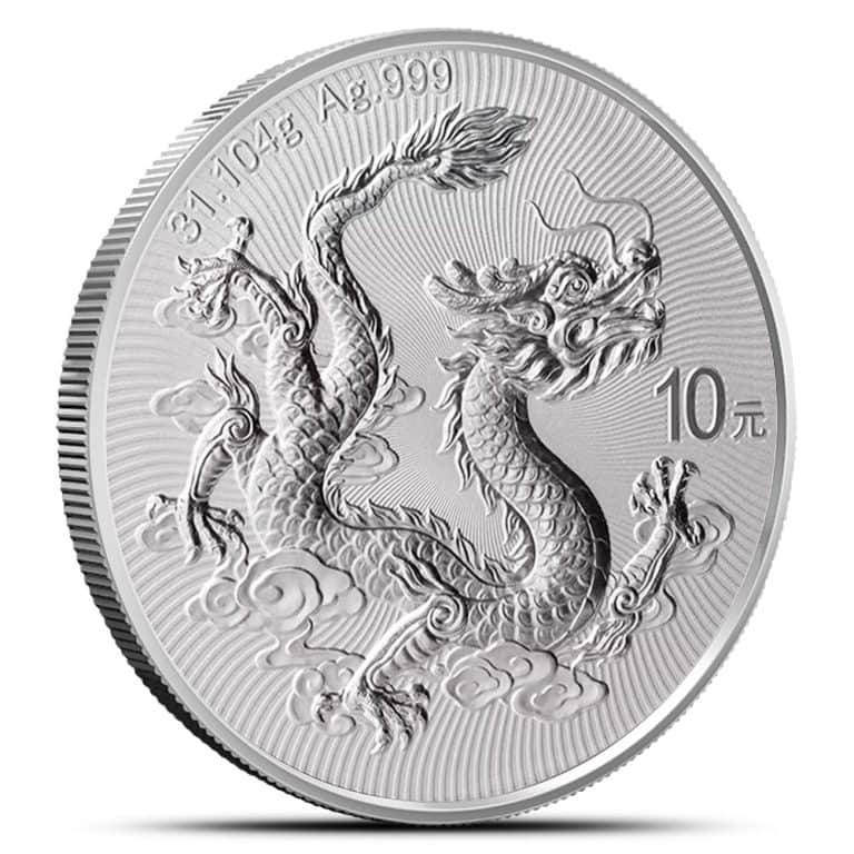 2025 1 oz Chinese Mint Silver Dragon Coin (BU)