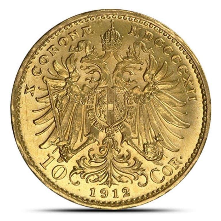 1912 10 Corona Austrian Gold Coin (Restrike)