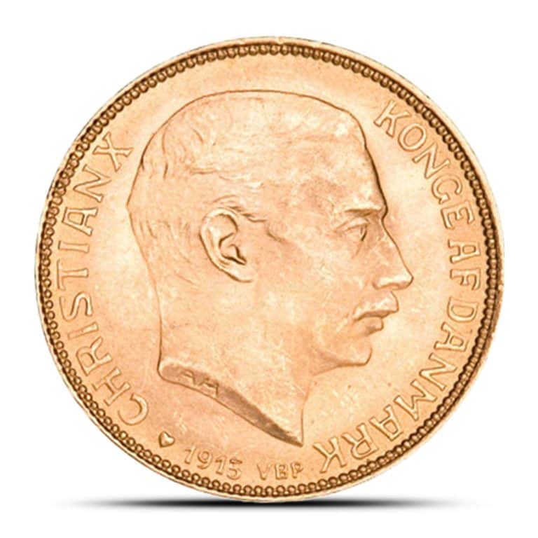 20 Kroner Gold Danish Coin (Circulated)