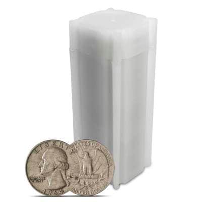 90% Silver Washington Quarters ($10 FV, Circulated)