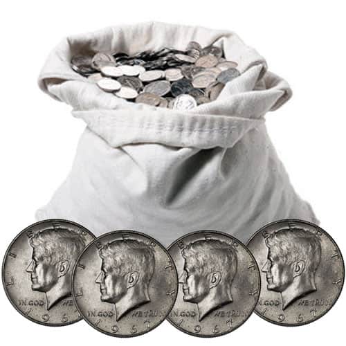 40% Silver Kennedy Half Dollars ($100 FV, Circulated)