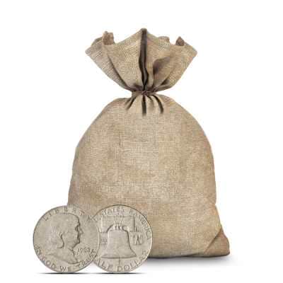 90% Silver Franklin Half Dollars ($100 FV, Circulated)