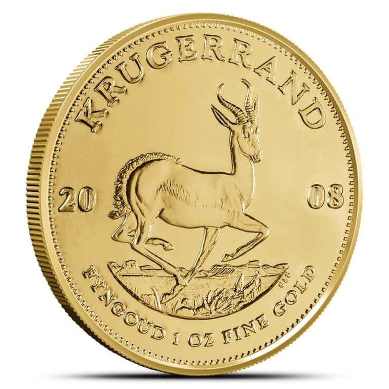2008 1 oz South African Gold Krugerrand Coin