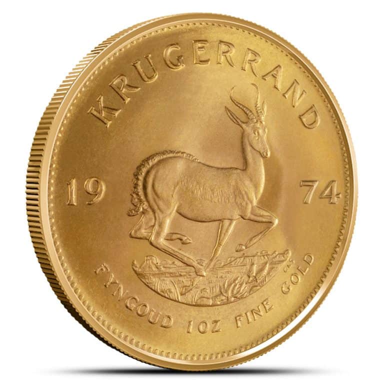 1974 1 oz South African Gold Krugerrand Coin