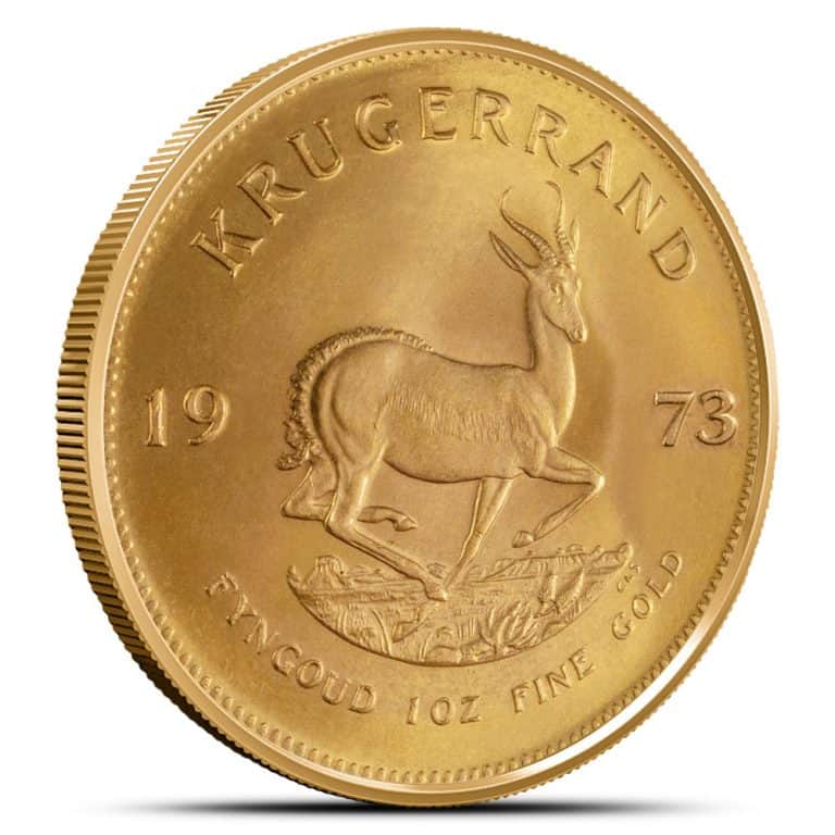1973 1 oz South African Gold Krugerrand Coin