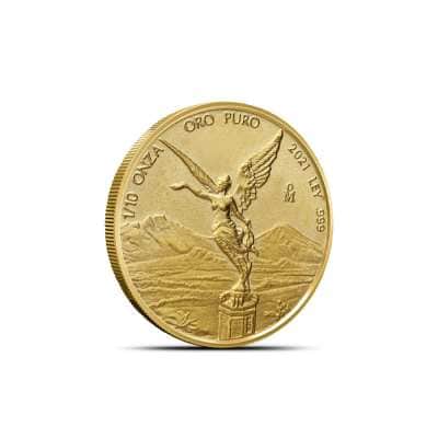 2021 1/10 oz Mexican Gold Libertad Coin (BU)