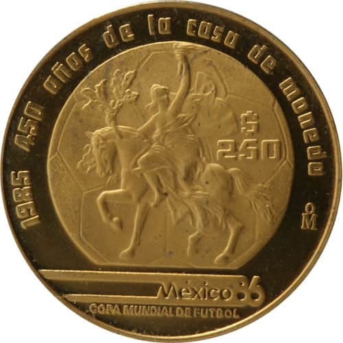 250 Peso Mexican Gold Coin (Random Year, Varied Condition)