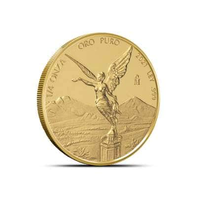2021 1/4 oz Proof Mexican Gold Libertad Coin (In Capsule)