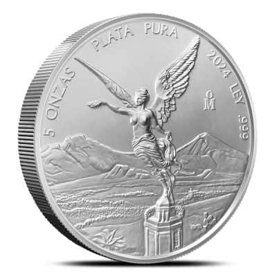 2024 5 oz Mexican Silver Libertad Coin (BU)