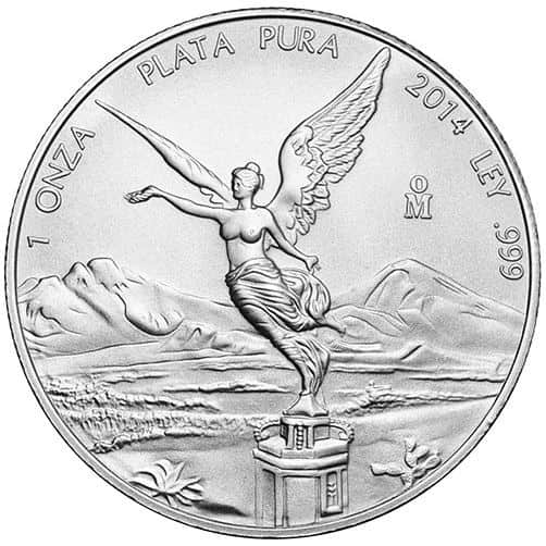 2014 1 oz Mexican Silver Libertad Coin (BU)