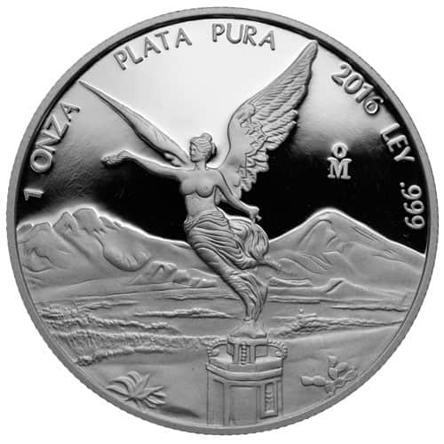 2016 1 oz Proof Mexican Silver Libertad Coin (In Capsule)