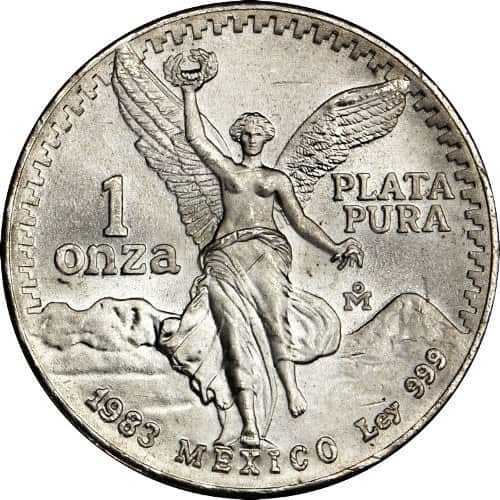 1983 1 oz Mexican Silver Libertad Coin