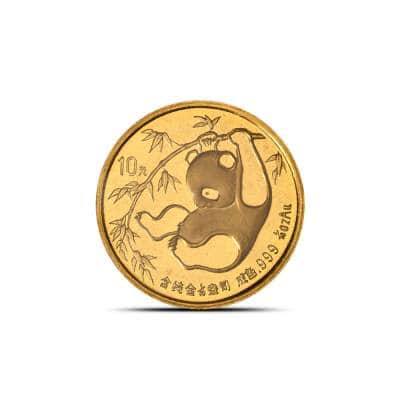 1985 1/10 oz Chinese Gold Panda Coin Large Date (Sealed)