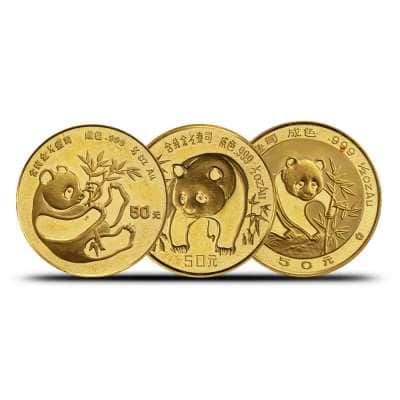 1/2 oz Chinese Gold Panda Coin (Random Year, Unsealed)