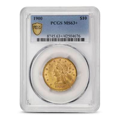1900 Pre-33 $10 Liberty Gold Eagle Coin PCGS MS63+