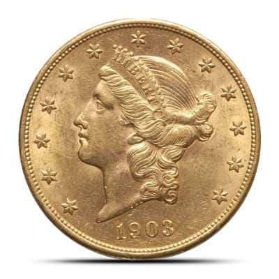 Pre-33 $20 Liberty Gold Double Eagle Coin (BU)