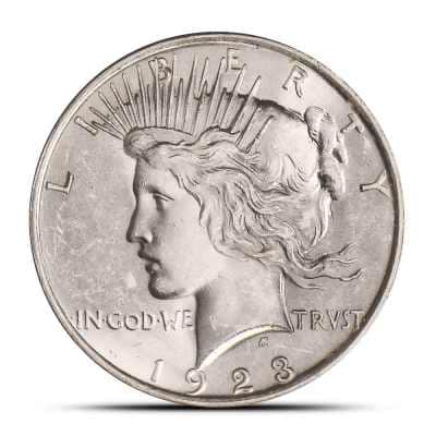 1923 Peace Silver Dollar Coin (BU)