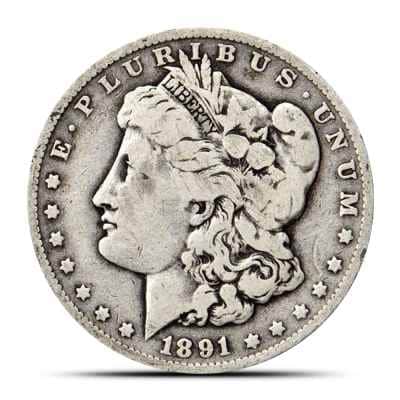 Morgan Silver Dollar Coin (1878-1904, VG-VF)
