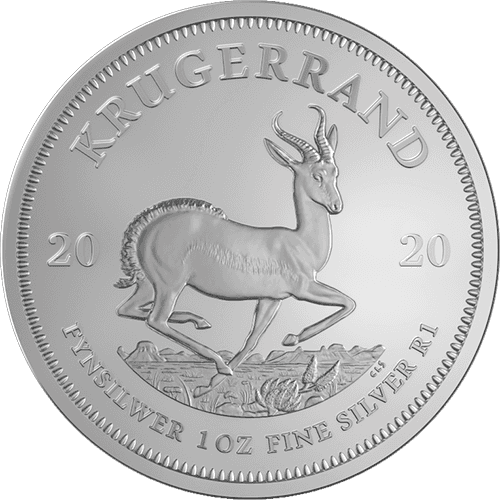 2020 1 oz South African Silver Krugerrand Coin