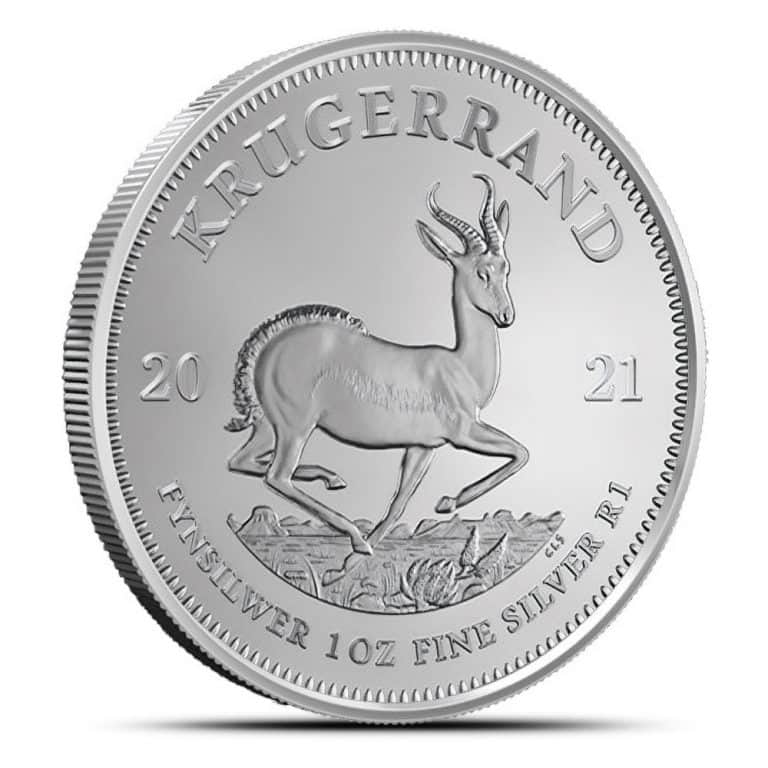 2021 1 oz South African Silver Krugerrand Coin (BU)