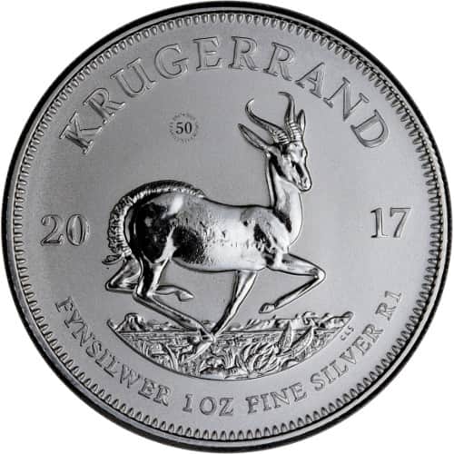 2017 1 oz South African Silver Krugerrand Coin