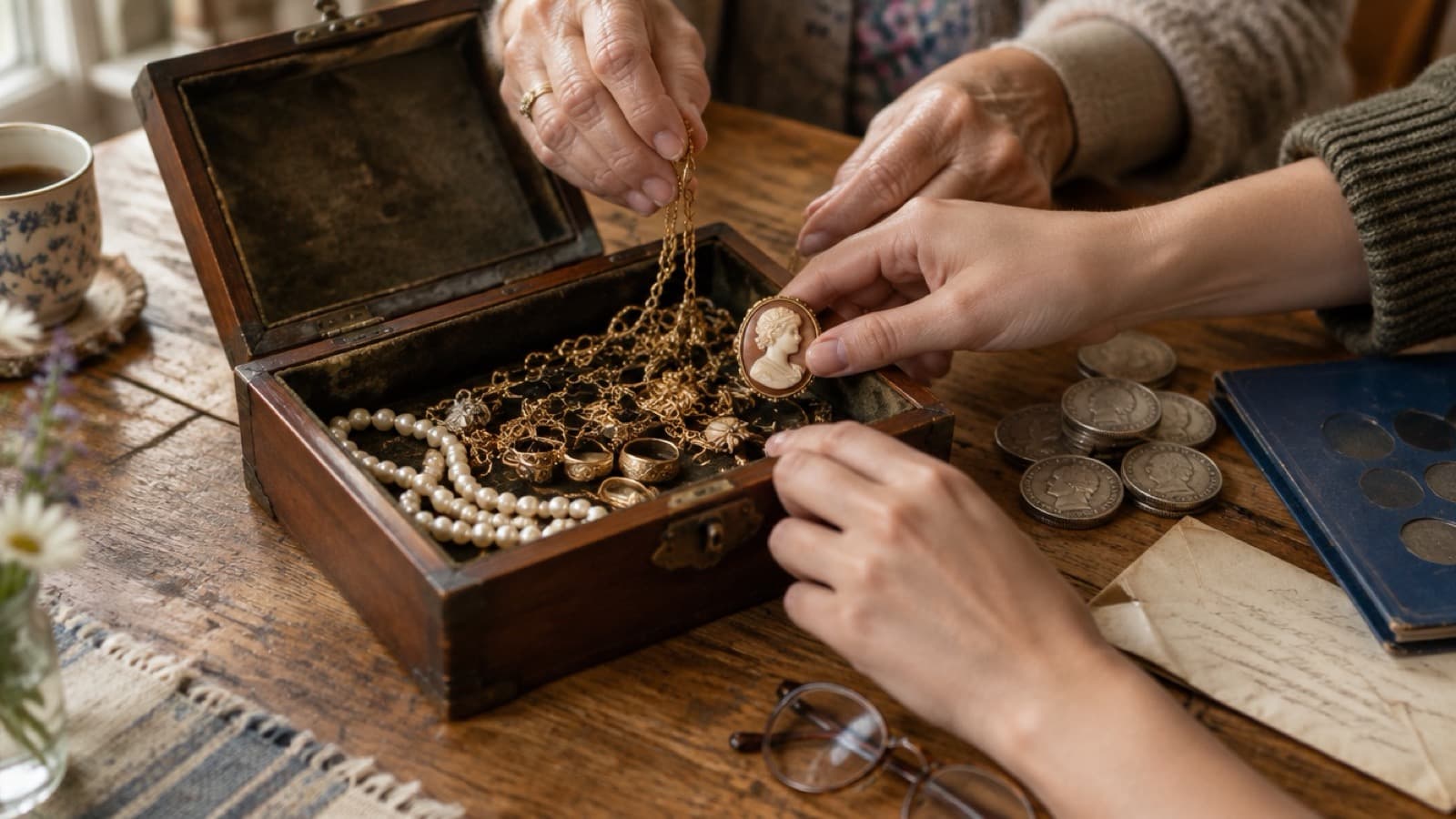 Selling Inherited Jewelry & Coins: A Step-by-Step Guide for Families