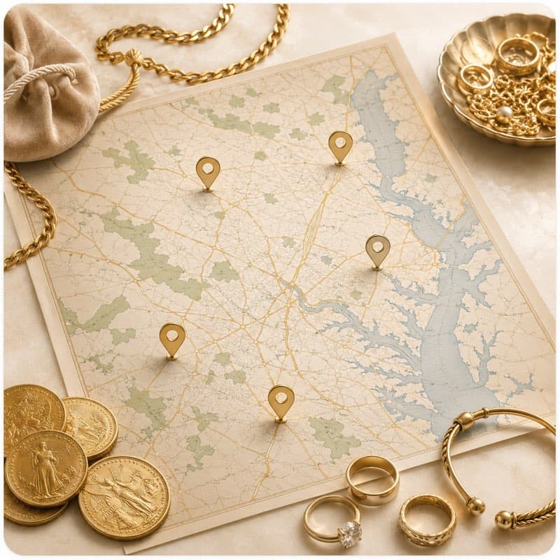 Find a Cash for Gold VA store near you