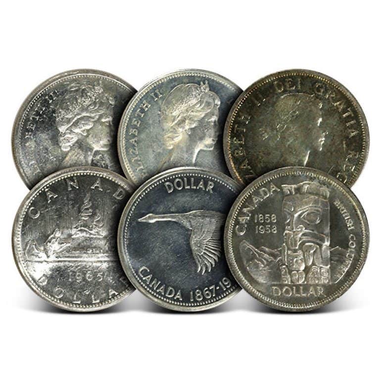 1958-1967 Canada Silver Dollar (Circulated)