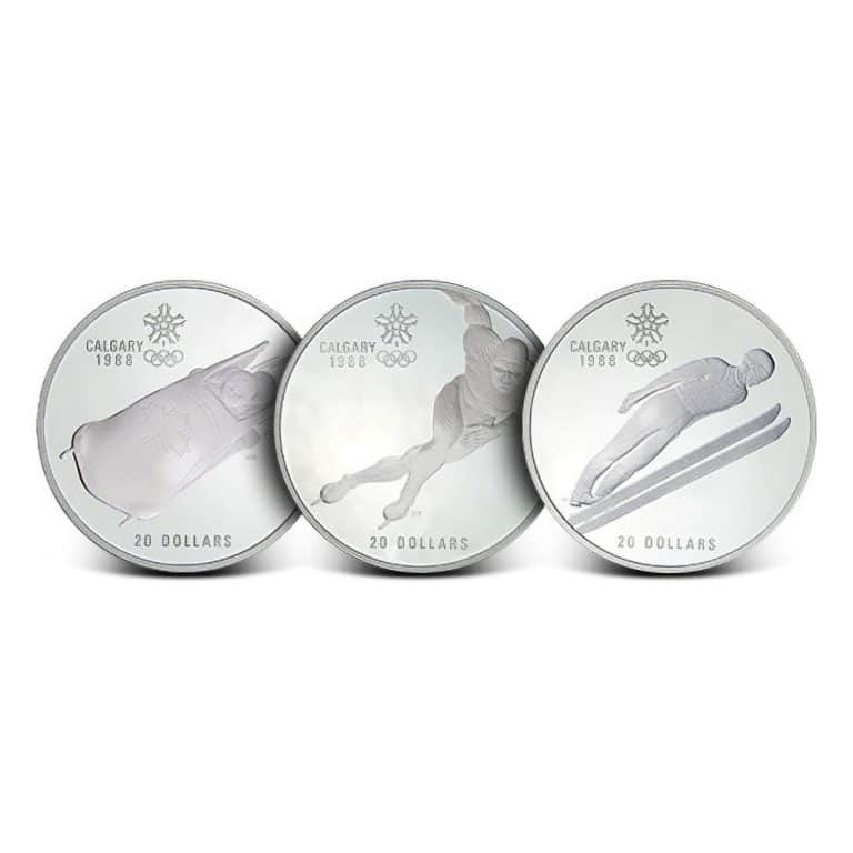 Canadian $20 Olympic Silver Coin (Varied Design)