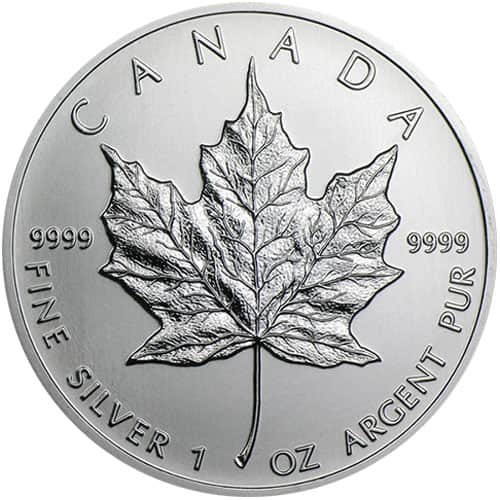 1999 1 oz Canadian Silver Maple Leaf Coin (BU)