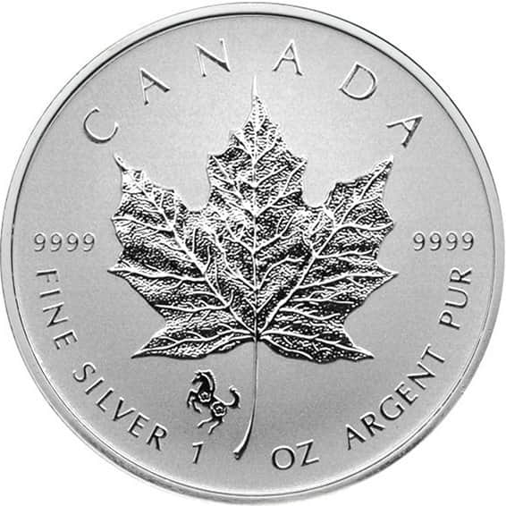 2014 1 oz Lunar Horse Privy Canadian Silver Maple Leaf Coin (BU)